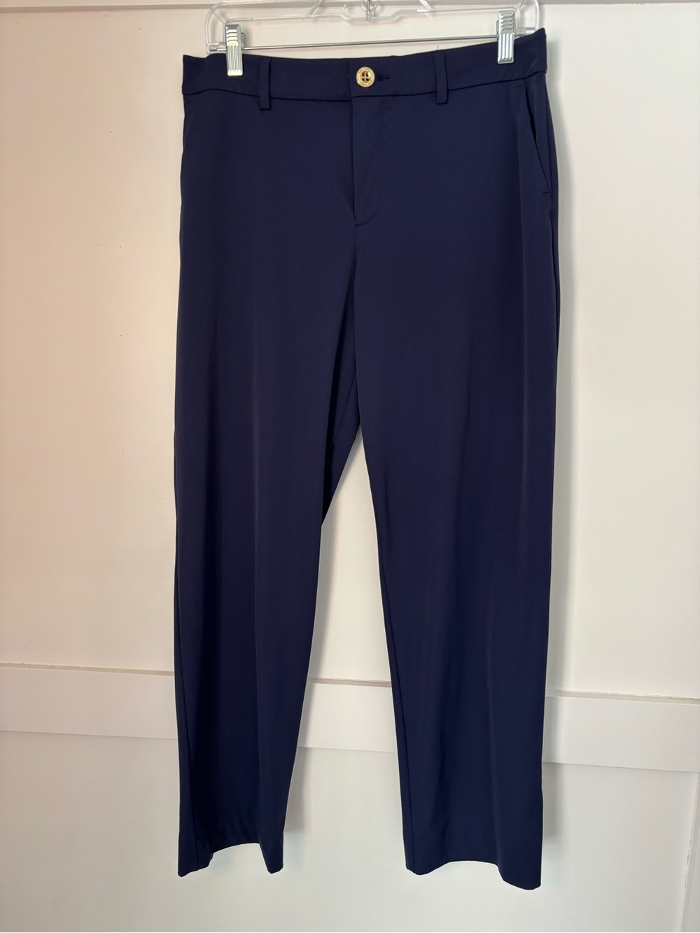 Lilly Pulitzer Navy Straight-Leg Travel pants size 8 excellent condition